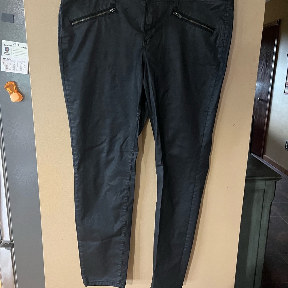 Loft Coated Moto Jeans